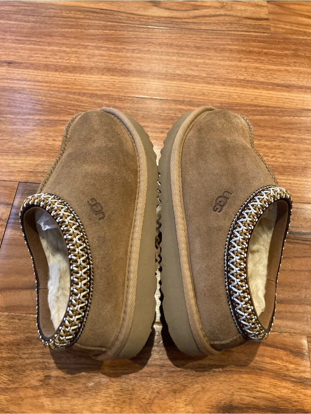 UGG Brand Big Kids 1019066K Tasman Chestnut Shoes Slippers Sandals Size 13